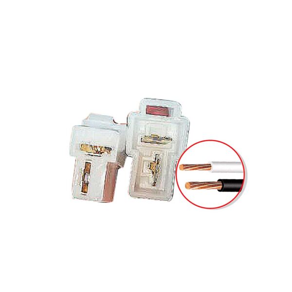 CONECTOR PAR TIPO T MACHO Y HEMBRA 2PIN CABLE GRUESO ELECTROVENTILADOR  OPTRA